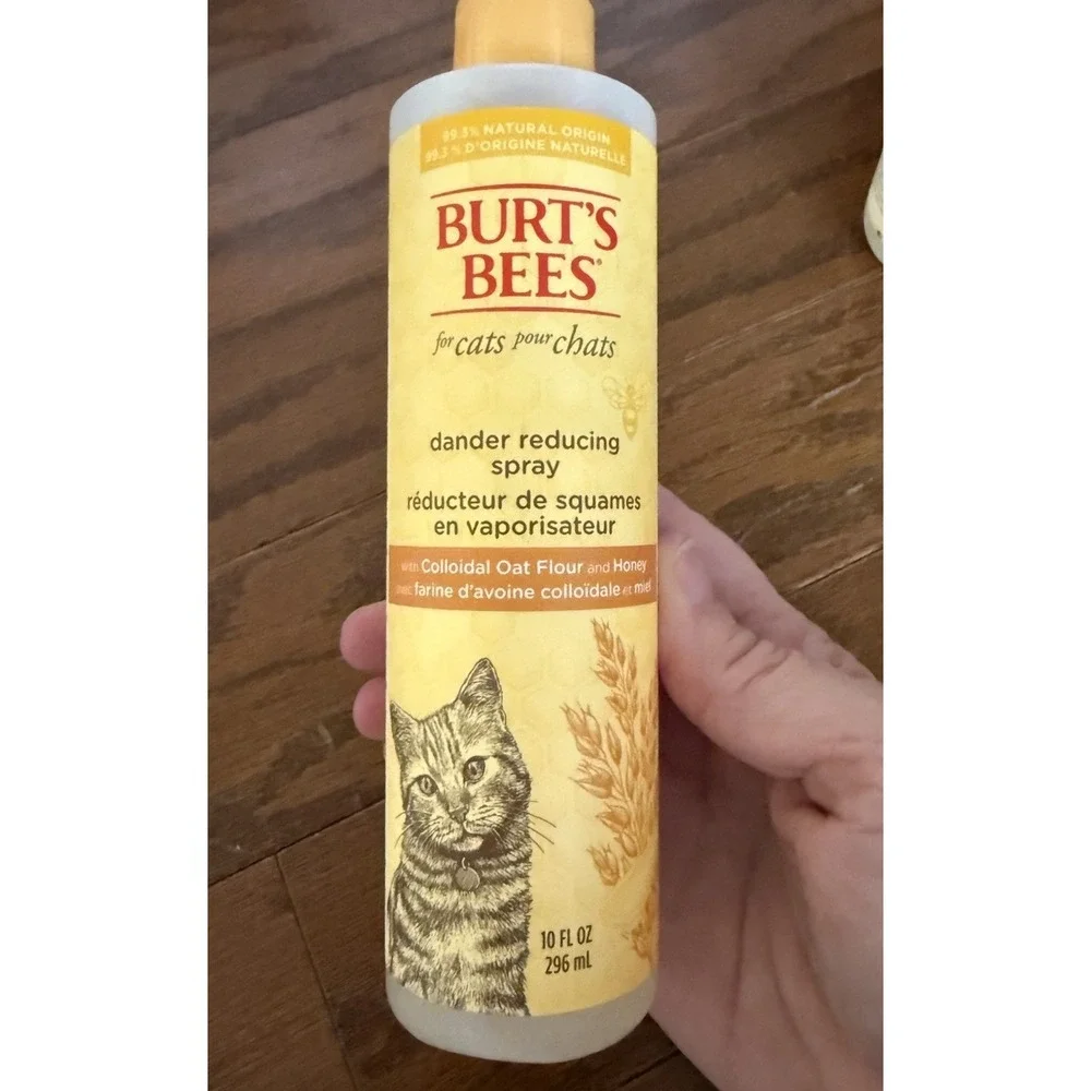 Burt's Bees for Cats Natural Dander Reducing Spray Lot of 2 NEW!
